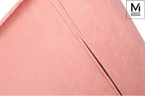 MODESTO krzesło RANGO różowe - welur, metal