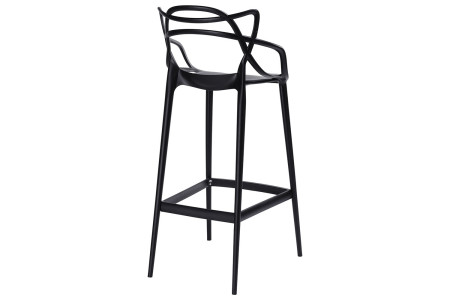 Krzesło barowe HILO PREMIUM 75 cm czarne 2