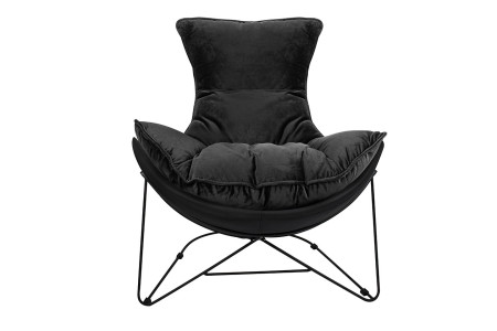 Fotel OTILIA STAND VELVET czarny 2