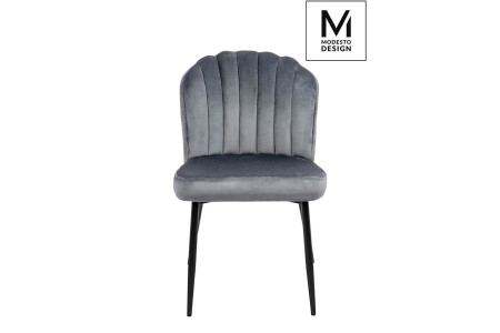 MODESTO krzesło RANGO szare - welur, metal 2