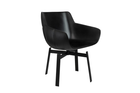 Krzesło obrotowe SHIBA brązowe / czarne 2