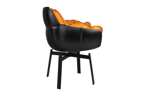 Krzesło obrotowe SHIBA brązowe / czarne